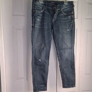 Silver Jeans Dark Blue Skinny Jeans 32 X 29
